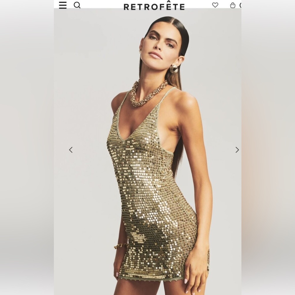 Retrofete Elliana Sequin Dress